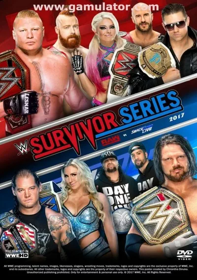 The cover of the game «WWE Survivor Series»