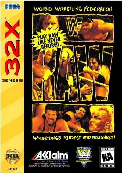 The cover of the game «WWF - RAW»