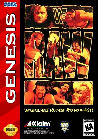 The cover of the game «WWF RAW (JUE)»