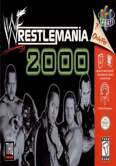 The cover of the game «WWF WrestleMania 2000»